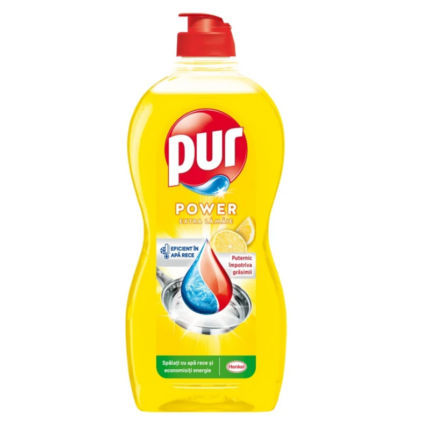 Soluție ecologică pentru curățenie PUR lemon 450ml, ideală pentru igienizarea eficientă a suprafețelor. Formula sa