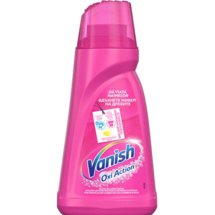 VANISH Oxy Action 1L este soluția ideală pentru îndepărtarea petelor dificile de pe haine și textile. Cu formula sa