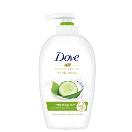 Gel de duș DOVE cu parfum de castravete și ceai verde 250ml pentru o experiență revigorantă, hidratantă și delicată asupra