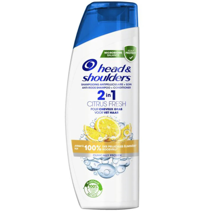 Șamponul HEAD&SHOULDERS Citrus 360ml oferă o curățare profundă și eficientă a părului, eliminând mătreața și oferind o