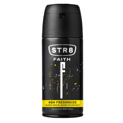 Parfumul STR 8 Faith 150 ml este alegerea perfectă pentru bărbații care doresc să își exprime încrederea și autenticitatea.
