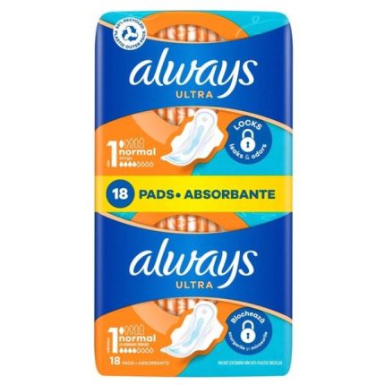 Absorbante igienice Always Duo Ultra Normal, mărimea 1, ideale pentru protecție de zi cu zi. Aceste absorbante oferă confort