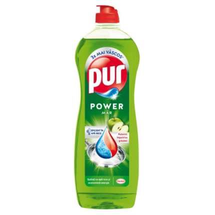Detergent de vase Pur Power Mar 750ml oferă o curățare eficientă și rapidă, îndepărtând grăsimea și reziduurile de alimente.