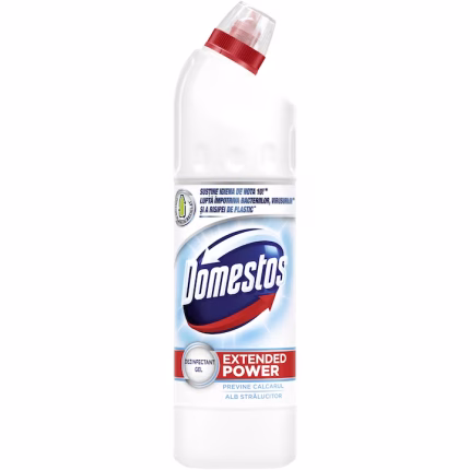 Dezinfectant inalbitor anticalcar Domestos White&Shine 750 ml este soluția ideală pentru o curățenie impecabilă. Acest