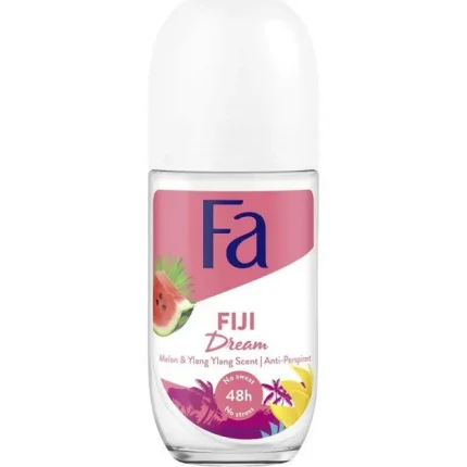 Antiperspirant roll-on FA Fiji Dream 50ml oferă o protecție de lungă durată împotriva transpirației, lăsând pielea fresh și