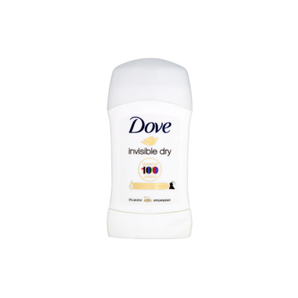 Antiperspirant stick Invisible Dry 40ml oferă protecție de lungă durată împotriva transpirației, lăsând pielea uscată și