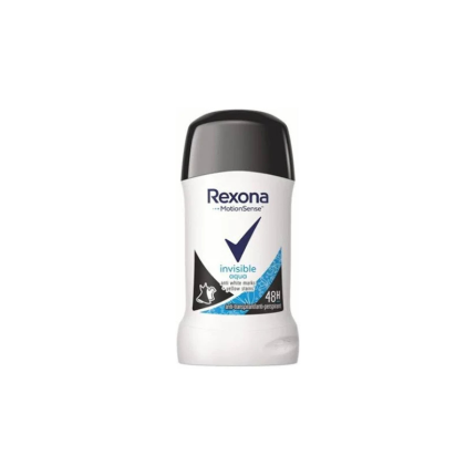 Deodorant antiperspirant stick Rexona Invisible Aqua 40 ml oferă protecție de lungă durată împotriva transpirației și a
