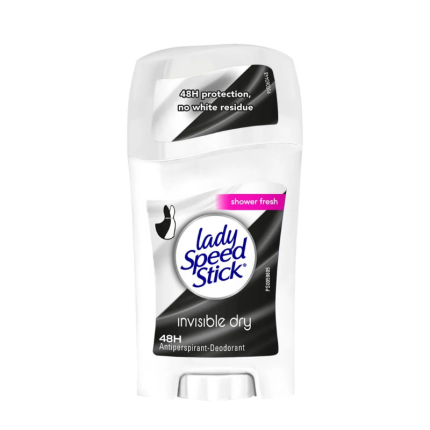Antiperspirantul LADY SPEED STICK Invisible Dry 48h în format stick de 40g oferă o protecție eficientă împotriva