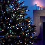 Instalație luminoasă de Crăciun LED colorată de 100 metri, ideală pentru decorarea casei sau grădinii în perioada