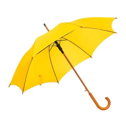 Umbrela automată Tango galbenă, ideală pentru protecție împotriva ploilor. Design elegant și modern, ușor de utilizat,