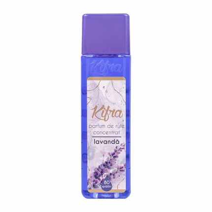 Parfum de rufe Kifra Lavanda 200 ml pentru 80 de spălări oferă o aromă plăcută și relaxantă. Acest produs îmbogățește rufele