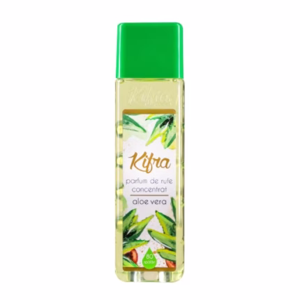 Parfum de rufe Kifra Aloe vera 200 ml pentru 80 de spălări, aduce prospețime și un miros plăcut hainelor tale. Formula sa