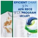 Detergent de rufe capsule Ariel All in One PODS Mountain Spring 65 spălări oferă o curățare eficientă și proaspătă pentru