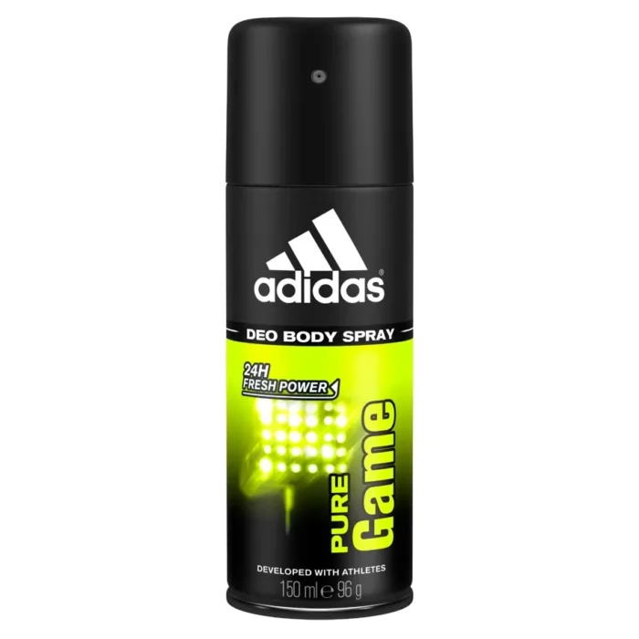 Deodorant Adidas Pure Game 150ml oferă o protecție de lungă durată împotriva mirosurilor neplăcute, având o formulă fresh și