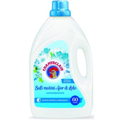Balsam de rufe CHANTECLAIR 3L cu aroma de sali marini, ideal pentru 60 de spălări. Asigură îngrijirea delicată a