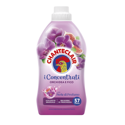 Detergent Chanteclair Orchidea e Fico 57 de spălări, ideal pentru îmbrăcăminte delicată, oferind o curățare eficientă și un