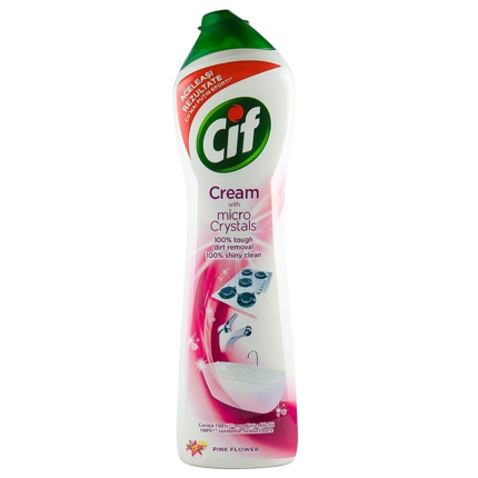 Cif Krem Pink 0,500 ml este soluția ideală pentru un curățenie strălucitoare în întreaga casă. Cu formulă puternică,