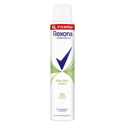 Deodorant Rexona cu parfum de aloe vera 200ml, oferă o protecție de lungă durată și o senzație de prospețime. Formula sa