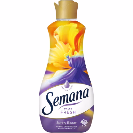 Semana Spring Bloom 1,5 l este detergentul ideal pentru spălarea rufelor, oferind o prospețime deosebită și o aromă florală