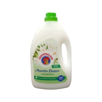 Balsam de rufe Chanteclair Muschio Bianco 3L, ideal pentru o îngrijire delicată a țesăturilor. Oferă o prospețime de lungă