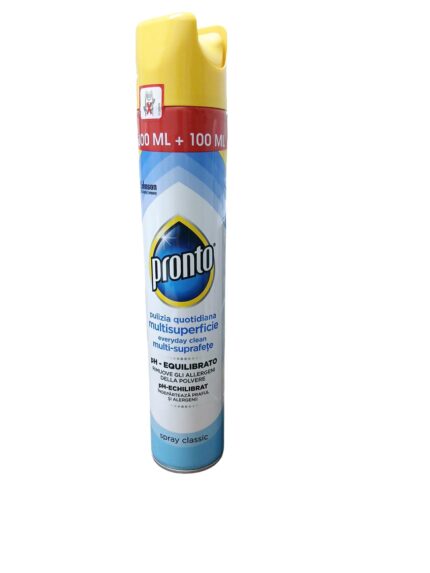 Spray multi-suprafețe Pronto pH echilibrat Classic 400ml pentru curățenie eficientă și rapidă. Ideal pentru toate tipurile