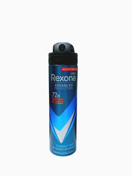 Rexona deodorant 72h cobalt dry 150ml oferă protecție de lungă durată împotriva transpirației, menținându-te proaspăt și