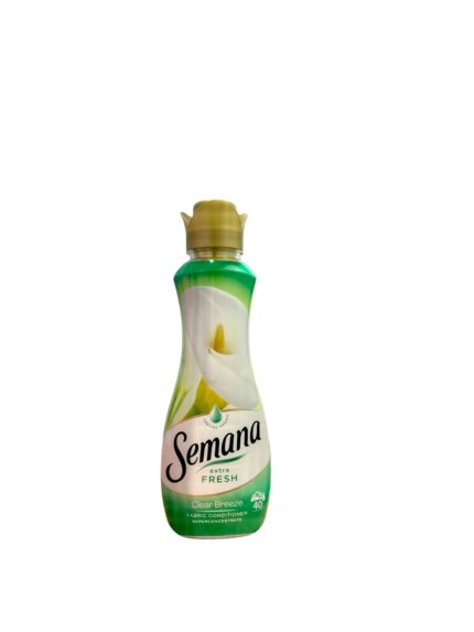 Balsam de rufe Semana Clear Breeze 800ml pentru 40 de spălări, oferă o prospețime de lungă durată și o textură catifelată.