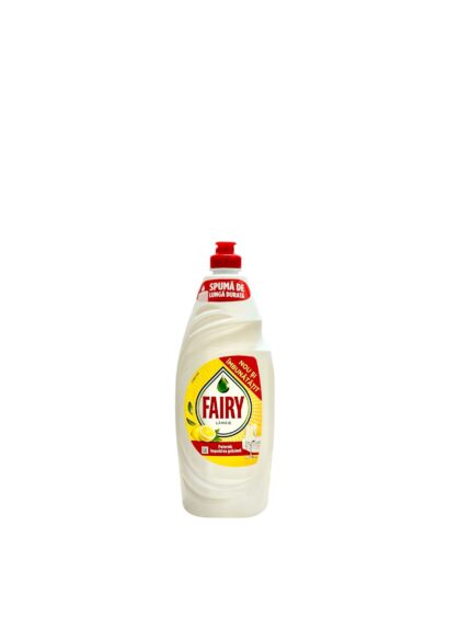 Detergentul Fairy cu aromă de lămâie 0.750ml oferă o curățare eficientă și rapidă, îndepărtând grăsimea și murdăria de pe