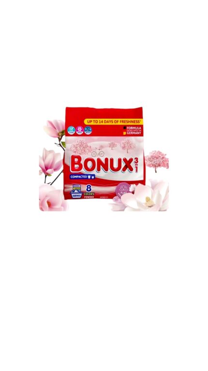 Bonux detergent manual magnolie 0.4 kg oferă o curățare eficientă și o parfumare delicată, lăsând rufele proaspete și plăcut