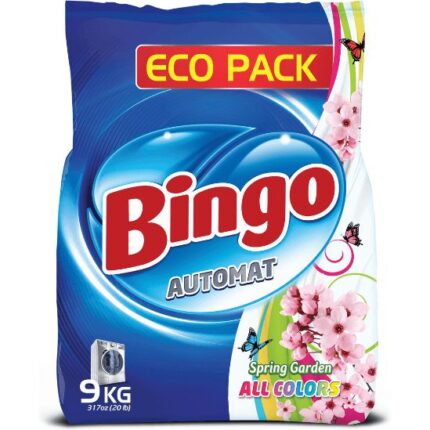 Bingo detergent color spring garden 9kg este soluția ideală pentru îngrijirea rufelor colorate. Cu o formulă special