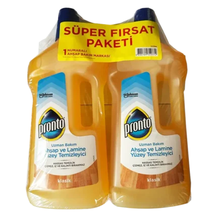 Pachet 2 buc Pronto soluție pentru parchet 2x0,75l 1,5l ideal pentru curățarea și întreținerea parchetului. Produs eficient