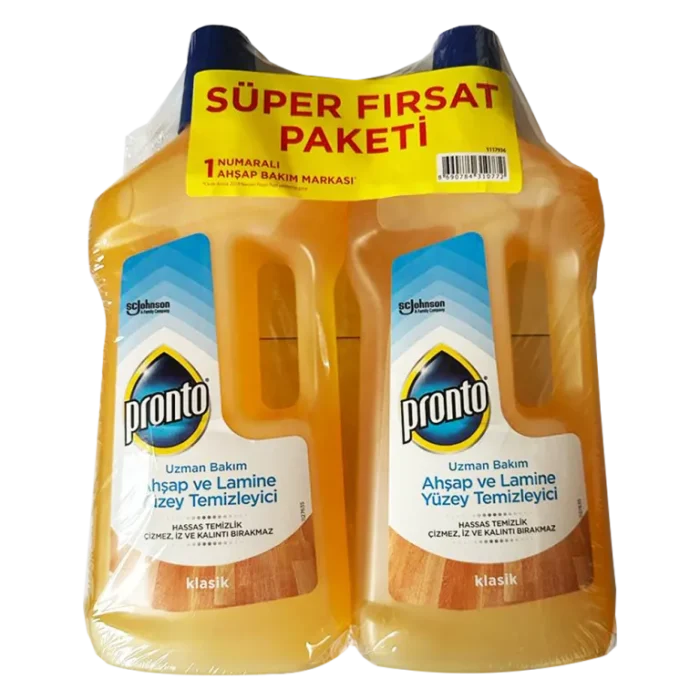 Pachet 2 buc Pronto soluție pentru parchet 2x0,75l 1,5l ideal pentru curățarea și întreținerea parchetului. Produs eficient