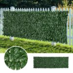 Gard Decorativ Artificial HomeGate cu Frunze Verzi, dimensiuni 1x3 metri, perfect pentru a adăuga un strop de natură pe