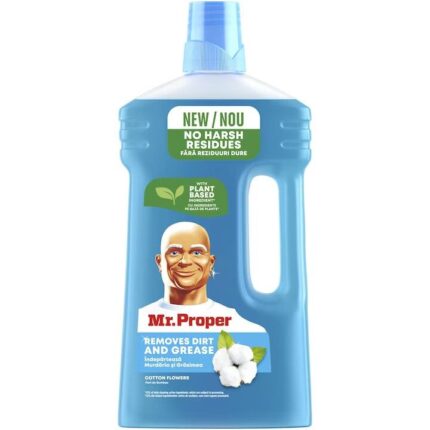 Detergent concentrat Mr. Proper pentru curățarea pardoselilor, 1 litru, ideal pentru îndepărtarea petelor și murdăriei,