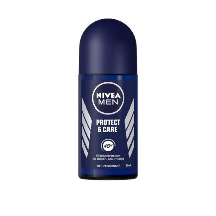 Nivea roll on men protect&care 50ml asigură o protecție de lungă durată împotriva transpirației și a mirosurilor neplăcute.