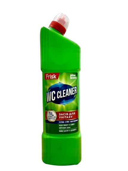 Frisk soluție pentru WC 1.1l este produsul ideal pentru curățarea și dezinfectarea toaletei. Formula sa puternică elimină