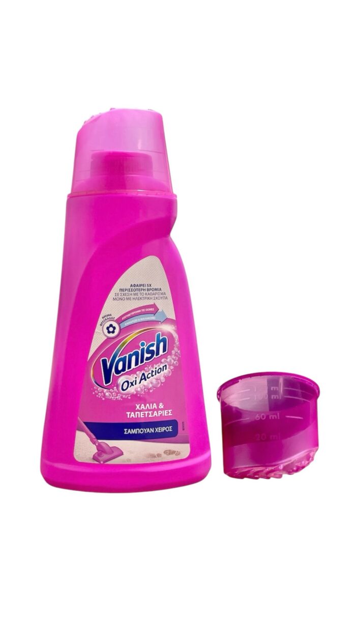 Detergentul Vanish Oxi Action pentru covoare 1L oferă o curățare profundă și eficientă, eliminând petele dificile și