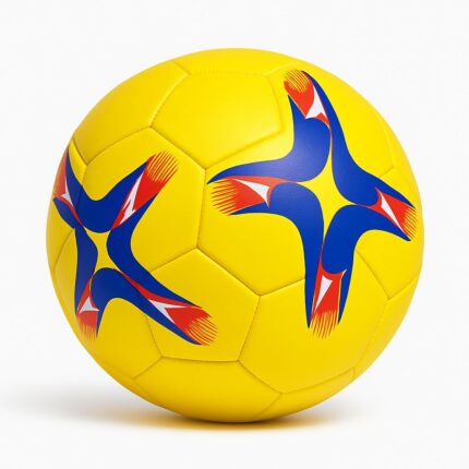 Minge de fotbal din material rezistent, ideală pentru antrenamente și meciuri. Design modern și culori vibrante, potrivită