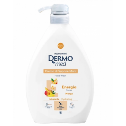 Sapun lichid DERMOmed energia mango 1l pentru o curățare delicată și revitalizantă a pielii. Formula sa hidratantă cu