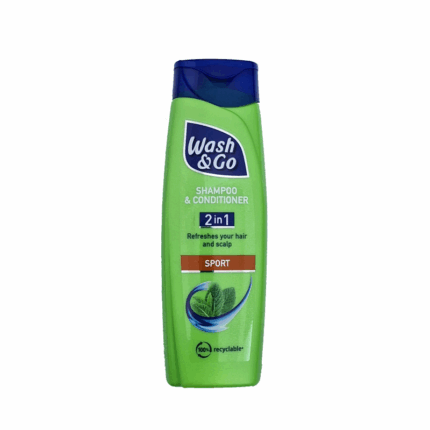 WASH&GO 2IN1 Sport 200ml este soluția perfectă pentru o igienă rapidă și eficientă. Acest șampon și balsam în același timp