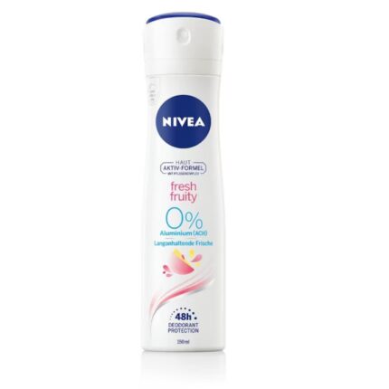 Deodorant Nivea Women Fresh Fruity 150ml, formulă delicată pentru o prospețime de lungă durată, ideal pentru pielea
