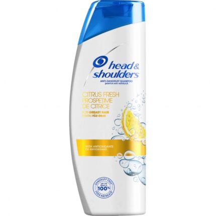 Șampon HEAD&SHOULDERS cu aromă de citrice 330ml, special formulat pentru a combate mătreața și a oferi scalpului o senzație