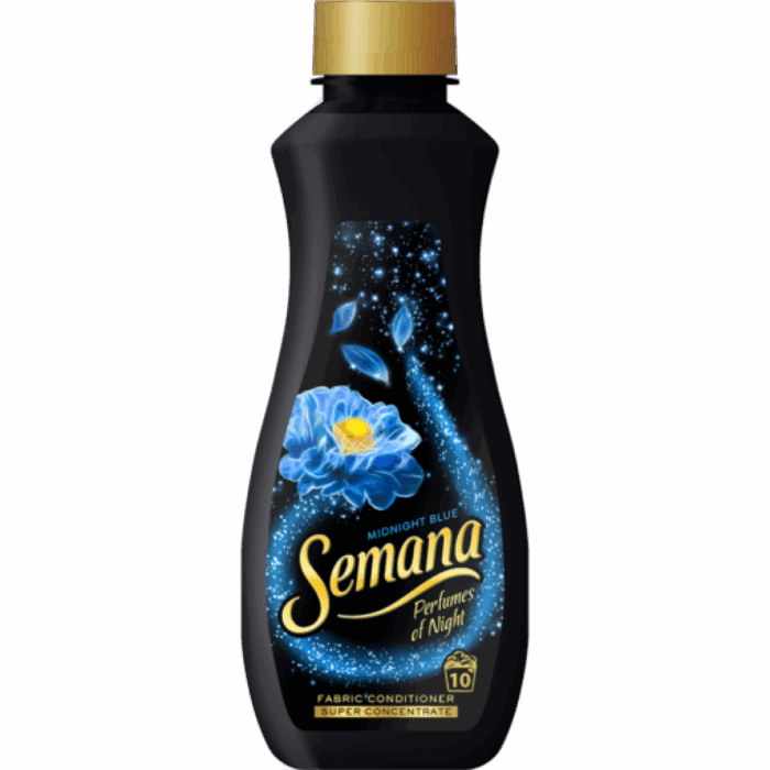 Balsam de rufe Semana Midnight Blue 0.250ml pentru un parfum intens și o îngrijire delicată a hainelor. Oferă prospețime de