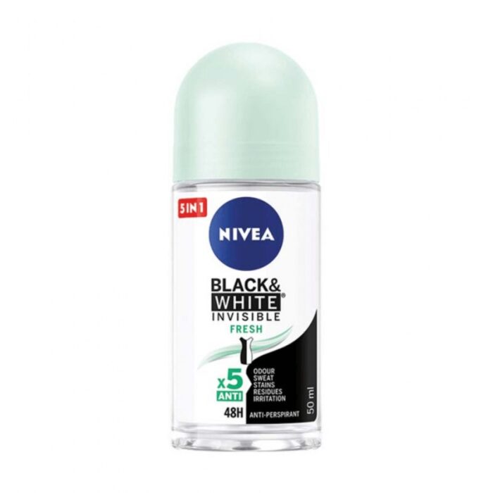 Nivea roll on black&white fresh-0.050ml - imagine 1