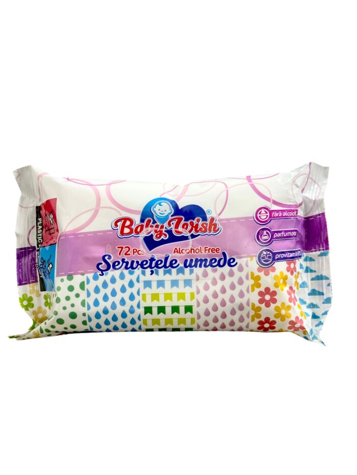 Servetele umede baby wish 72- buc - imagine 1