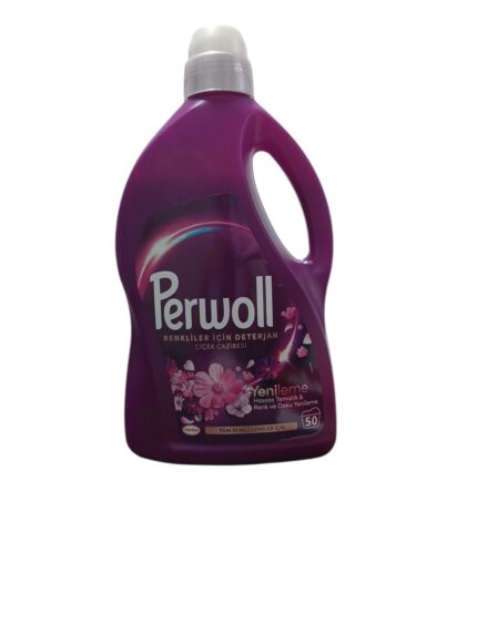 Perwoll detergent lichid pentru haine colorate farmec de flori 50 de spalari-2.75l