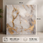 Tapet 3D Autoadeziv Auriu MH-073, Panouri 60x60 cm, Design Modern, Montaj Rapid - imagine 2