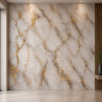Tapet 3D Autoadeziv Auriu MH-073, Panouri 60x60 cm, Design Modern, Montaj Rapid - imagine 4